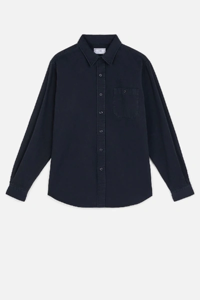 Shop Ami Alexandre Mattiussi Buttoned-pocket Shirt In Blue