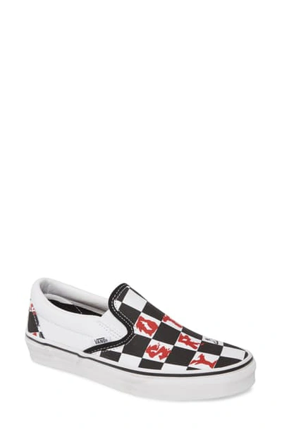 Shop Vans X Vivienne Westwood Classic Slip-on Sneaker In Checker/ True White