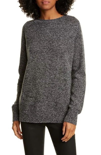 Shop Rag & Bone Elena Seamless Cashmere Blend Sweater In Charc