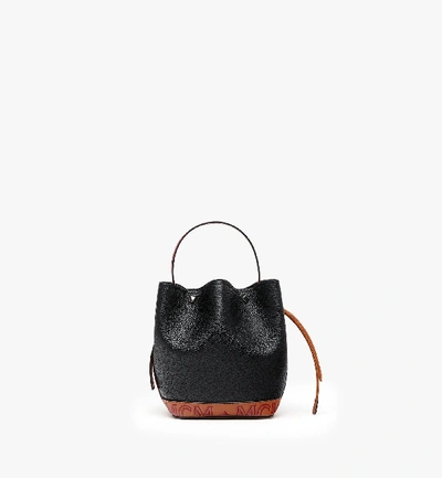 Shop Mcm Milano Mini Drawstring Bag In Black