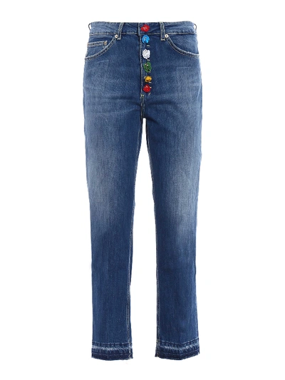 Shop Dondup Koons Loose Fit Jeans In Medium Wash
