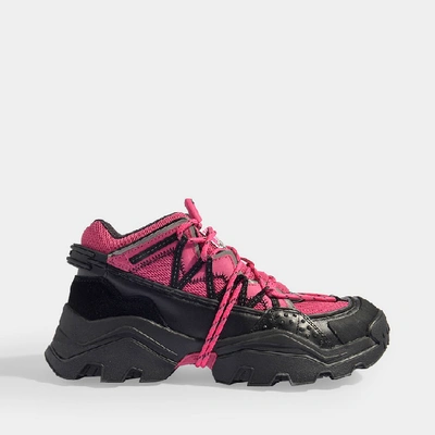 Shop Kenzo Inka Low Top Sneakers In Pink Polyester