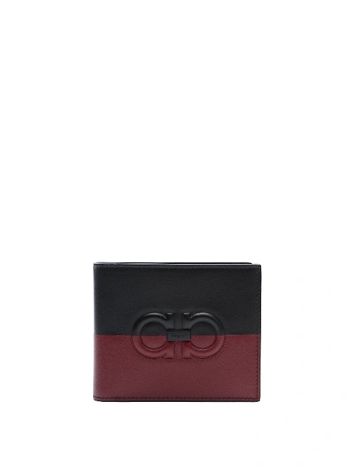 Shop Ferragamo Firenze Leather Bifold Wallet In Black