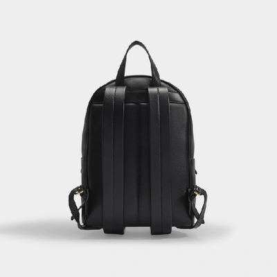 Shop Burberry Tb Backpack In Black Quilted Lamb Leather