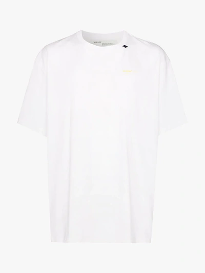 Shop Off-white Arrows Print Cotton T-shirt