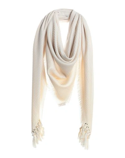 Shop Chloé Square Scarf In Ivory