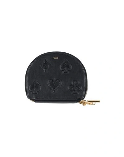 Shop Chloé Coin Purses In Black