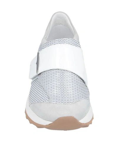 Shop Alberto Guardiani Woman Sneakers Light Grey Size 9 Soft Leather, Textile Fibers