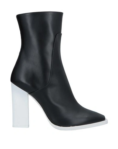 Shop Lanvin Woman Ankle Boots Black Size 7 Goat Skin
