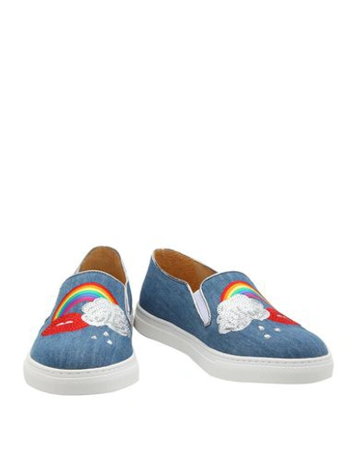 Shop Charlotte Olympia Sneakers In Slate Blue