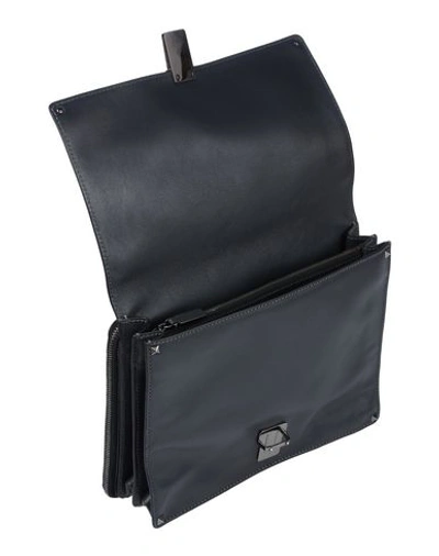 Shop Valentino Handbag In Steel Grey