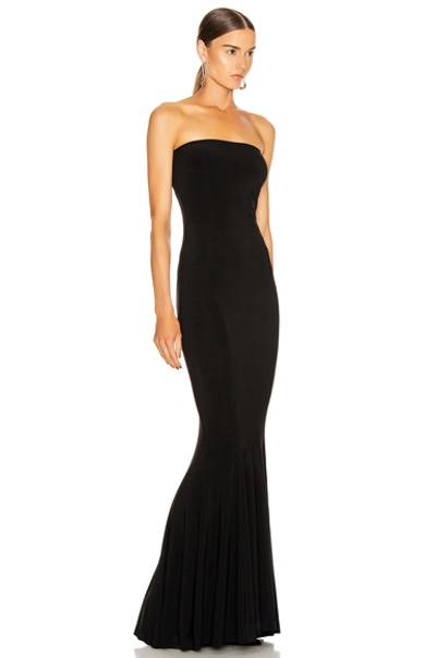 Shop Norma Kamali Strapless Fishtail Gown