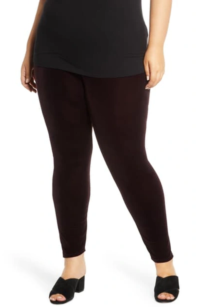 Shop Eileen Fisher Ankle Leggings In Cassis