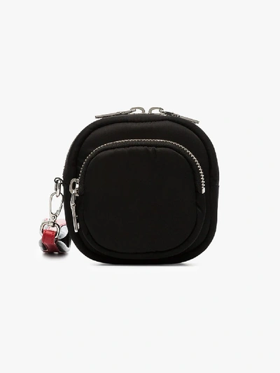 Shop Prada Black Logo Plaque Bracelet Bag