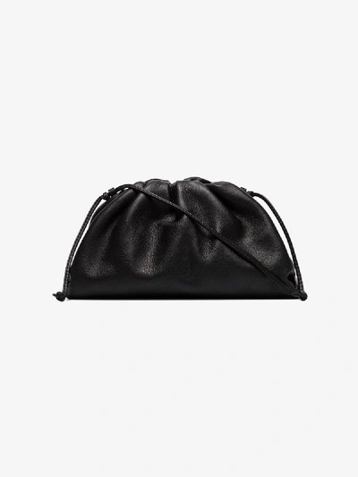 Shop Bottega Veneta Black The Pouch 20 Leather Shoulder Bag