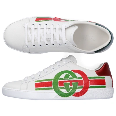 Gucci Women's Ace Sneaker With Interlocking G In White ModeSens