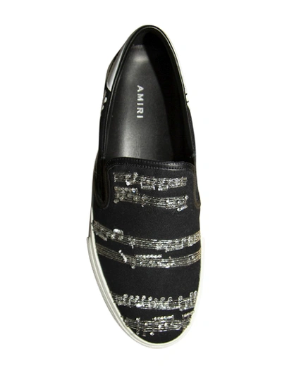 Shop Amiri Music Note Slip On Sneakers