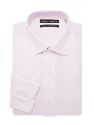 Shop Saks Fifth Avenue Slim-fit Dress Shirt In Pink