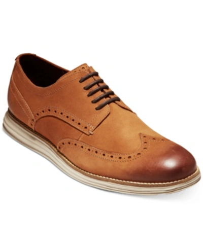 Shop Cole Haan Men's Original Grand Wing Oxfords Men's Shoes In British Tan