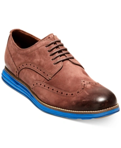 Shop Cole Haan Men's Original Grand Wing Oxfords Men's Shoes In Chestnut