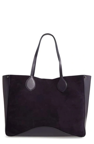 Shop Rebecca Minkoff Pippa Leather Tote - Blue In Deep Twilight