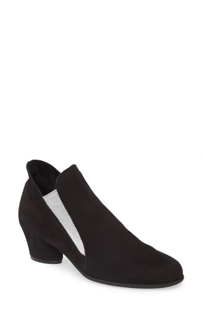 Shop Arche Musc Bootie In Noir/ Argent Leather