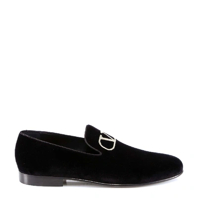 Shop Valentino Loafer In Black