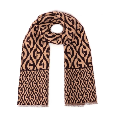 Shop Gucci Scarf In Brown