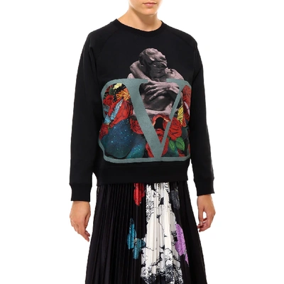 Shop Valentino Sweatshirt In Black