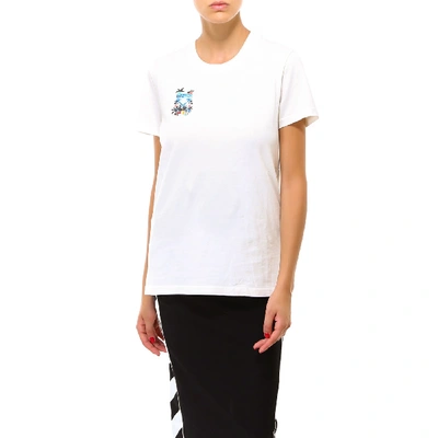 Shop Off-white T-shirt In Blue