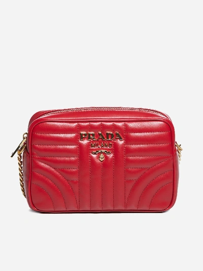 Shop Prada Borsa Diagramme A Tracolla In Pelle