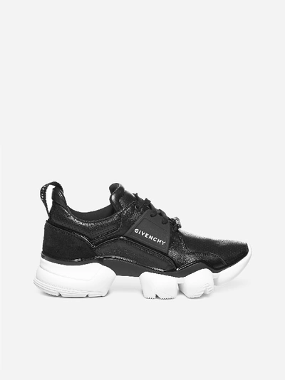 Shop Givenchy Jaw Leather Sneakers