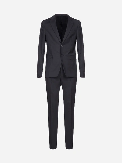 Shop Prada Virgin Wool And Mohair 2 Pieces Slim-fit Suit