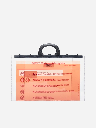 Shop Mm6 Maison Margiela Pvc Document Logo Bag