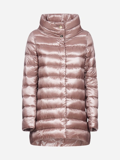 Shop Herno Amelia Medium Quilted Down Jacket