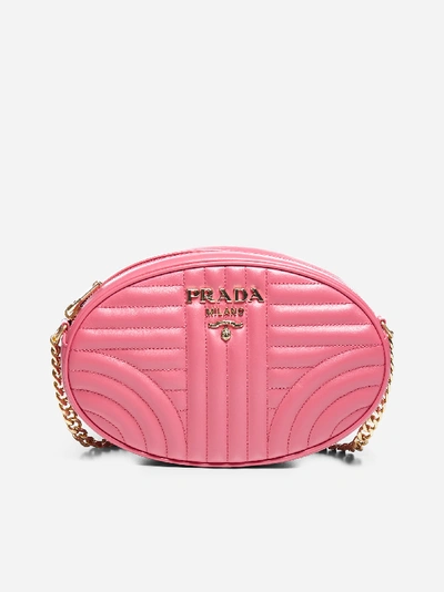 Shop Prada Borsa Diagramme A Tracolla In Pelle