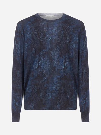 Shop Etro Pull In Lana Con Stampa Paisley