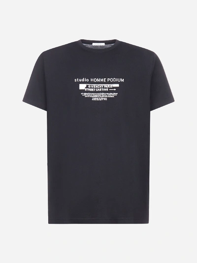Shop Givenchy T-shirt Studio Homme Podium In Cotone