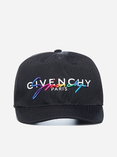Shop Givenchy Cappello Da Baseball In Nylon Con Logo