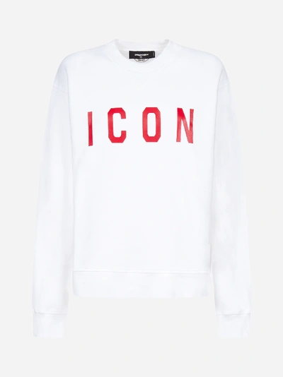 Shop Dsquared2 Icon Cotton Sweatshirt