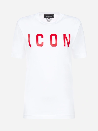 Shop Dsquared2 T-shirt Icon In Cotone