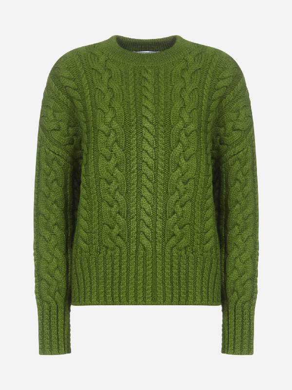 ami cable knit sweater