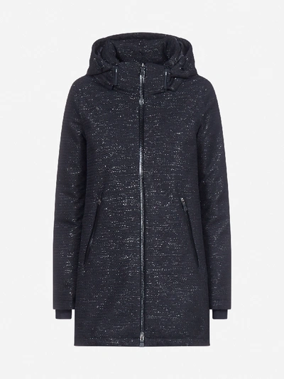 Shop Herno Lame' Hooded Down Jacket