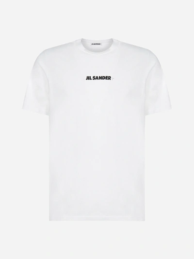 Shop Jil Sander T-shirt In Cotone Con Logo