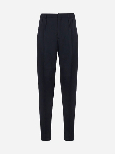 Shop Givenchy Virgin Wool Tailored Trousers