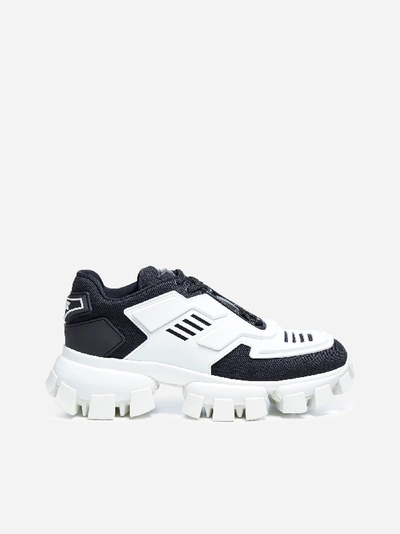 Shop Prada Cloudbust Thunder Knit And Rubber Sneakers