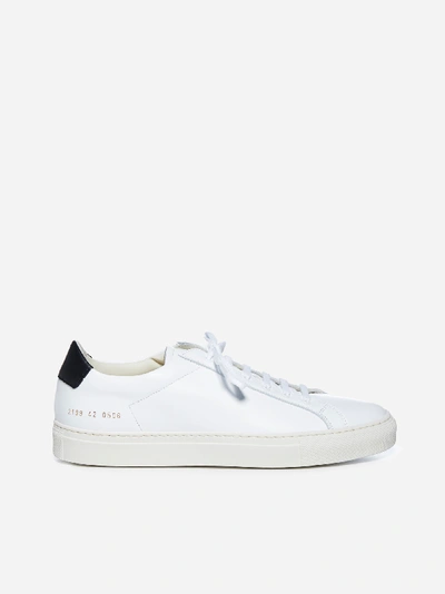 Shop Common Projects Retro Low Leather Sneakers