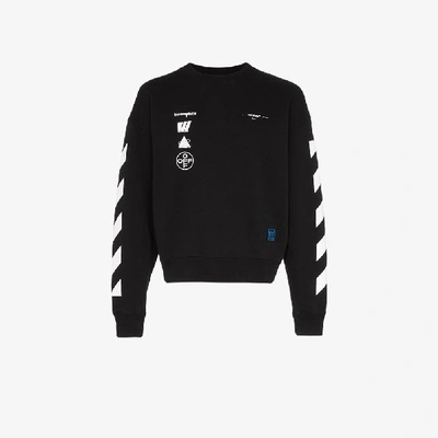 Shop Off-white Printed Sweatshirt In Black