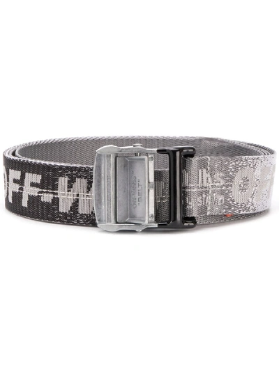 Shop Off-white Logo Belt In Grey