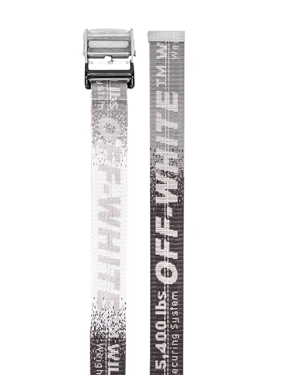 Shop Off-white Logo Belt In Grey